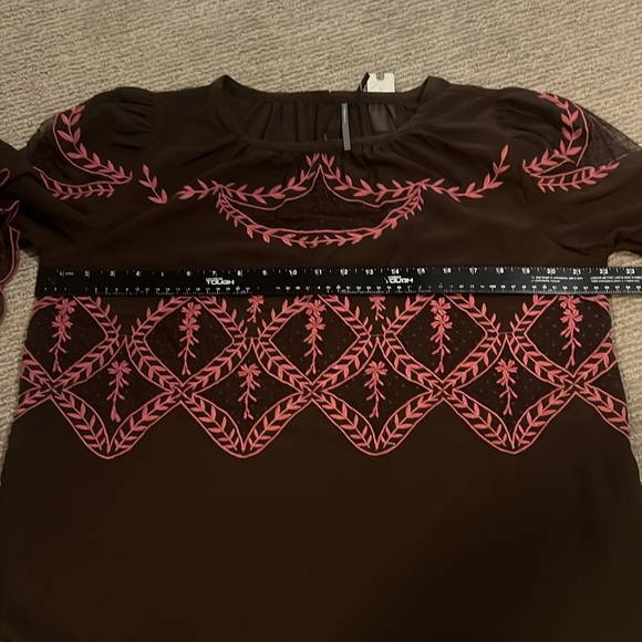 Anthropologie Long Sleeve Appliqué Women’s Blouse M NEW! - Picture 11 of 13